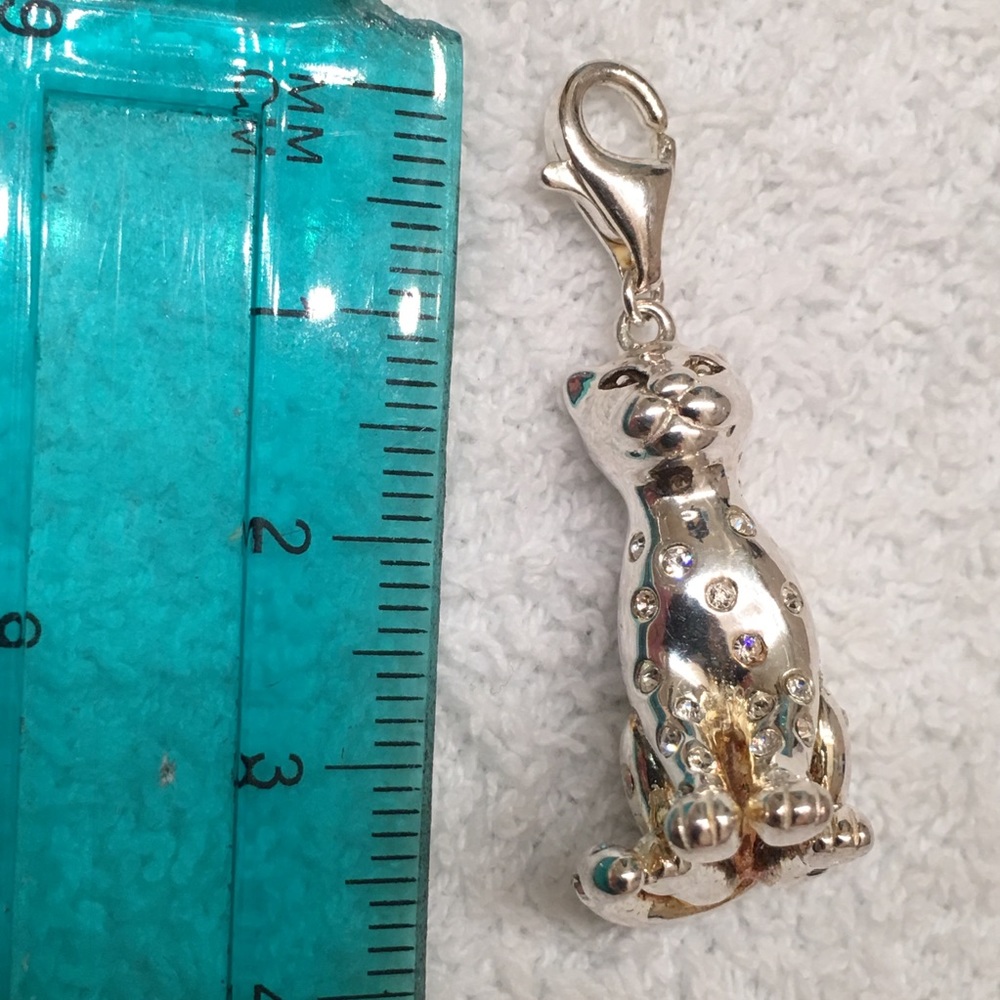 Sterling Silver jaguar🐯w/bling-Estate piece - Picture 6 of 6